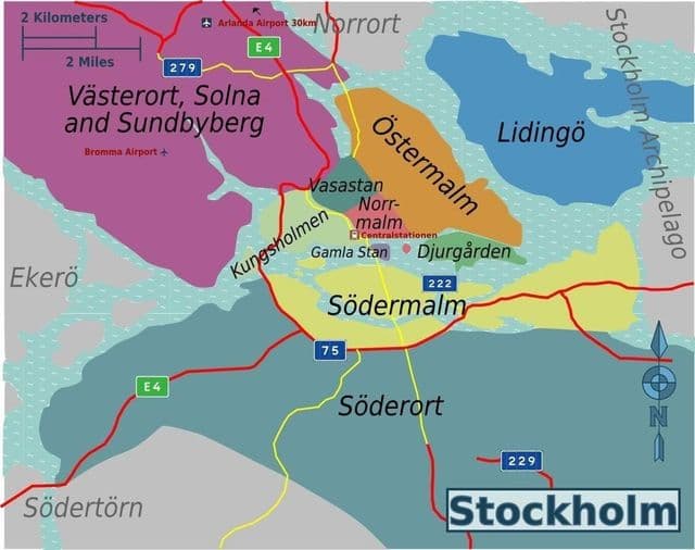 Stockholmse buurtkaart